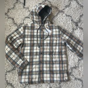 Plaid Hooded Jacket for Men